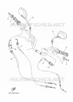 HANDLEBAR & CABLES for Yamaha YS 2017