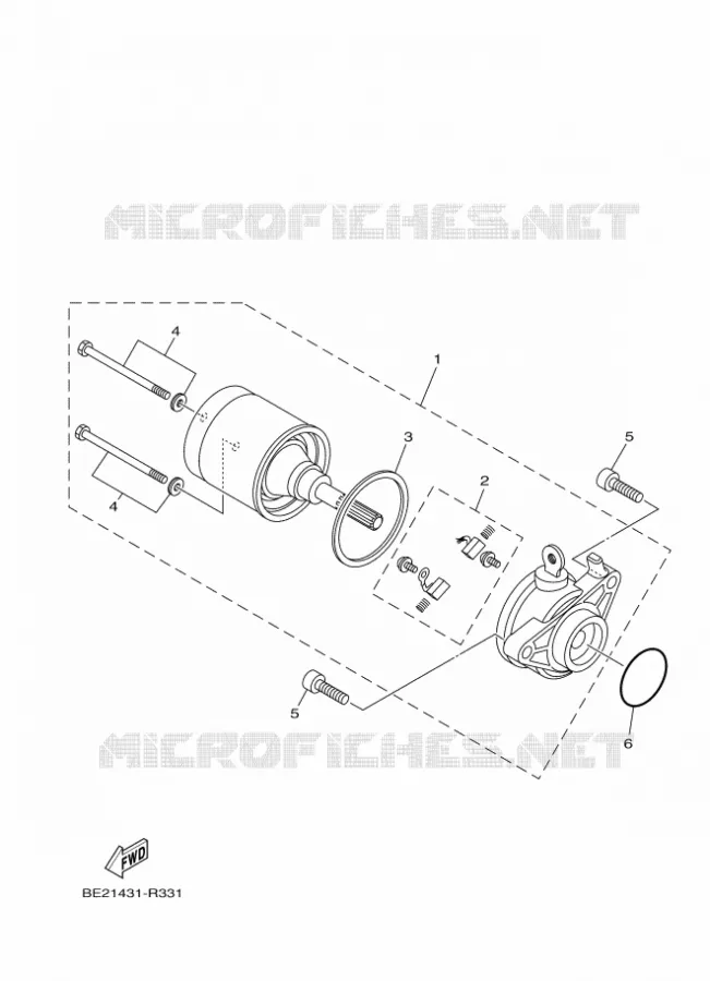 STARTER MOTOR Yamaha SCOOTER 125 2017 TRICITY  MWS125-C