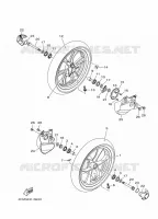 FRONT WHEEL for Yamaha MBK TRYPTIK 2017