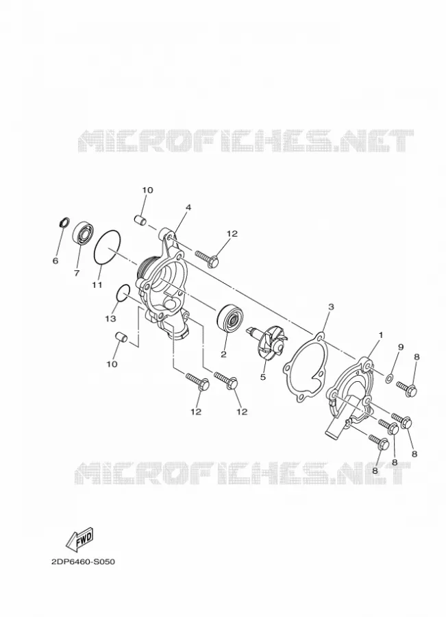 WATERPUMP / HOSES Yamaha SCOOTER 125 2017 TRICITY  MWS125-C