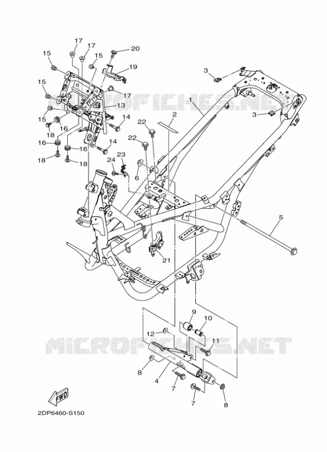FRAME Yamaha SCOOTER 125 2017 NMAX  GPD125-A