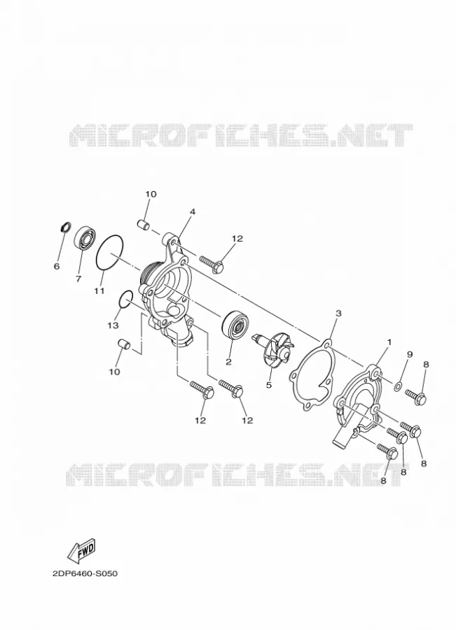 WATERPUMP / HOSES Yamaha SCOOTER 125 2017 NMAX  GPD125-A