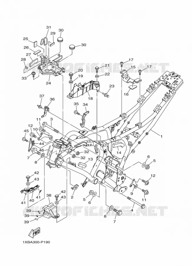 FRAME Yamaha MOTO 700 2016 MT  MT07A