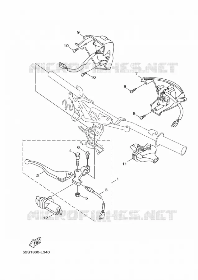 HANDLE SWITCH / LEVER Yamaha SCOOTER 125 2017 XENTER  HW125