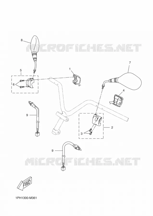 HANDLE SWITCH / LEVER Yamaha SCOOTER 50 2016 AEROX 4  NS50F