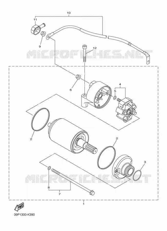 STARTER MOTOR Yamaha MOTO 800 2014 FZ8  FZ8-N