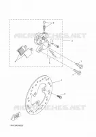 FRONT BRAKE CALIPER for Yamaha AEROX 2016