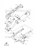 EXHAUST for Yamaha GRIZZLY 4WD 2010