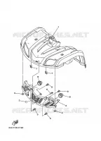 FRONT FENDER for Yamaha GRIZZLY 4WD 2010