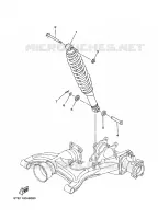 REAR SHOCK ABSORBER for Yamaha GRIZZLY 4WD 2010