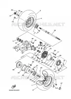 REAR WHEEL for Yamaha GRIZZLY 4WD 2010