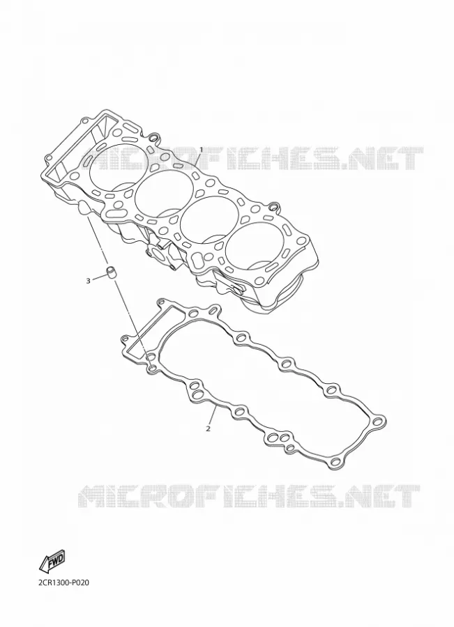 CYLINDER Yamaha MOTO 1000 2018 R1M  YZF-R1M