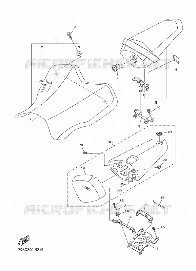 SEAT Yamaha MOTO 1000 2018 R1M  YZF-R1M