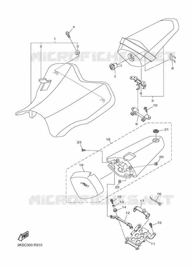 SEAT Yamaha MOTO 1000 2018 R1M  YZF-R1M