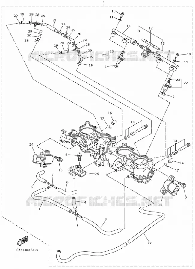 INTAKE 2 Yamaha MOTO 1000 2018 R1M  YZF-R1M