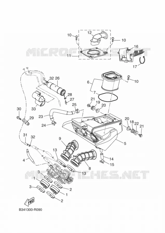 INTAKE Yamaha MOTO 700 2018 XSR  MTM690