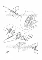 REAR WHEEL for Yamaha XSR 2018