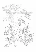 STAND / FOOTREST for Yamaha XSR 2018