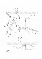 HANDLEBAR & CABLES for Yamaha XSR 35KW 2018