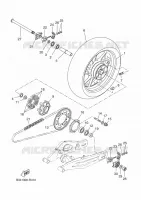 REAR WHEEL for Yamaha XSR 35KW 2018