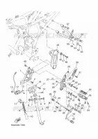 STAND / FOOTREST for Yamaha XSR 35KW 2018