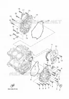 COVER   ENGINE 1 for Yamaha XSR 35KW 2018
