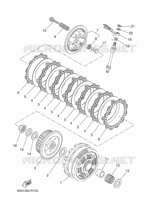 STARTER CLUTCH Yamaha MOTO 700 2018 XSR 35KW  MTM690-U