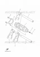 GEAR SHIFT SELECTOR DRUM / FORK for Yamaha MT 2018