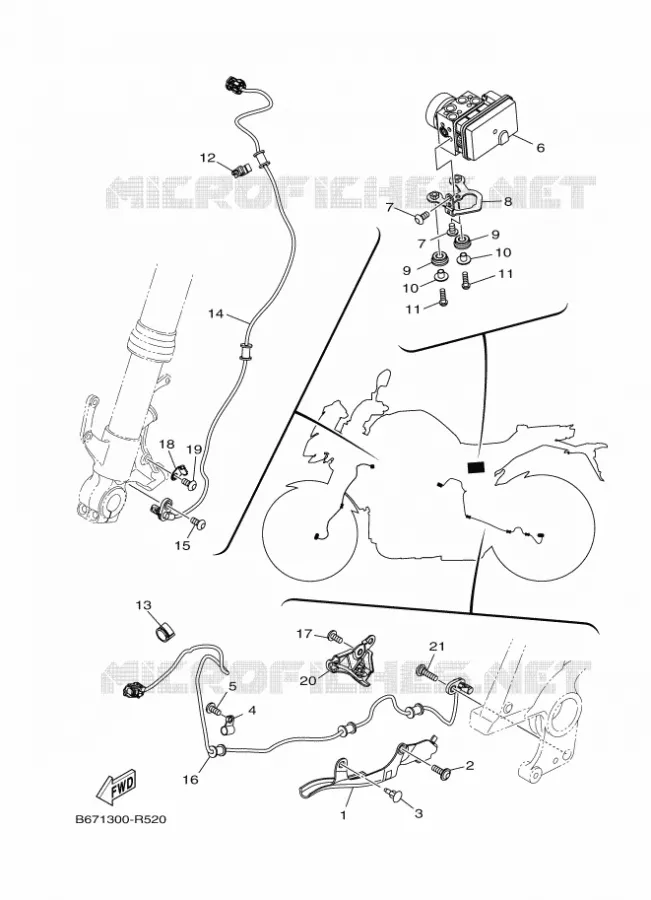 ELECTRICAL 3 Yamaha MOTO 1000 2018 MT  MTN1000