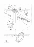 REAR BRAKE CALIPER for Yamaha MT 2018