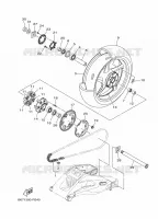 REAR WHEEL for Yamaha MT 2018