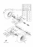 REAR WHEEL for Yamaha KODIAK 2018