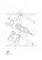 GEAR SHIFT SELECTOR DRUM / FORKS for Yamaha MT 35KW 2018