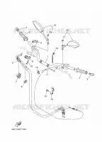 HANDLEBAR & CABLES for Yamaha MT 35KW 2018