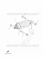 REAR SHOCK ABSORBER for Yamaha MT 35KW 2018