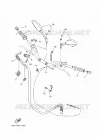 HANDLEBAR & CABLES for Yamaha MT 35KW 2018
