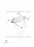 REAR SHOCK ABSORBER for Yamaha MT 35KW 2018