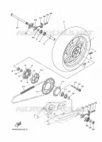 REAR WHEEL for Yamaha MT 35KW 2018
