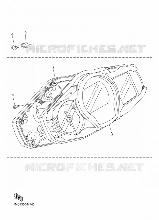 SPEEDOMETER Yamaha MOTO 1300 2018 FJR AS  FJR1300-AS