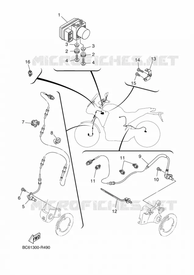 ELECTRICAL 3 Yamaha MOTO 700 2018 TRACER  MTT690-A