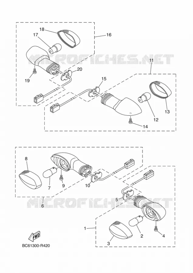 INDICATOR Yamaha MOTO 700 2018 TRACER  MTT690-A