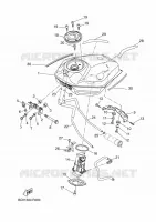 FUEL TANK for Yamaha TRACER 35KW 2018