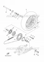 REAR WHEEL for Yamaha TRACER 35KW 2018