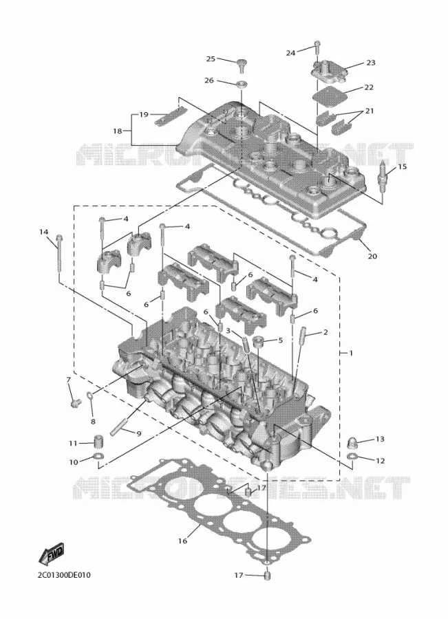 CYLINDER Yamaha MOTO 600 2018 R6  YZF600