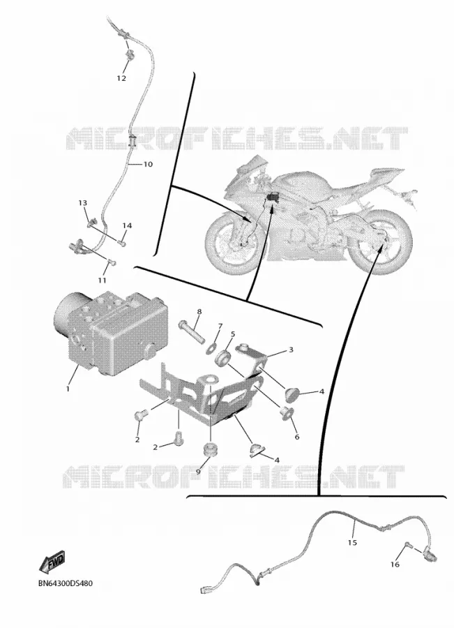 ELECTRICAL 3 Yamaha MOTO 600 2018 R6  YZF600