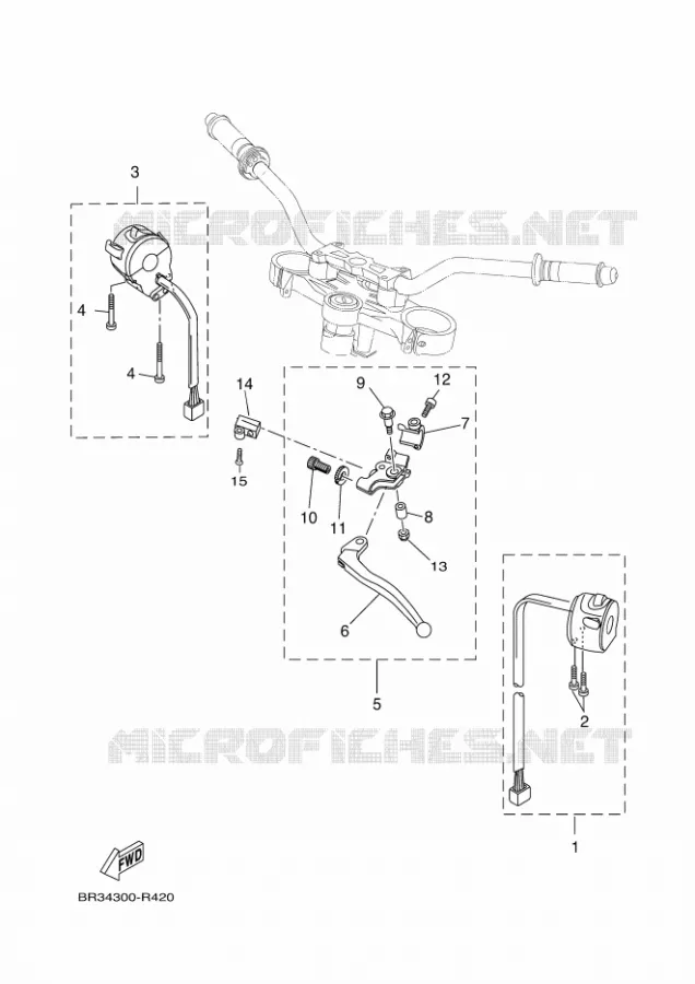 HANDLE SWITCH / LEVER Yamaha MOTO 125 2018 MT  MT125-A
