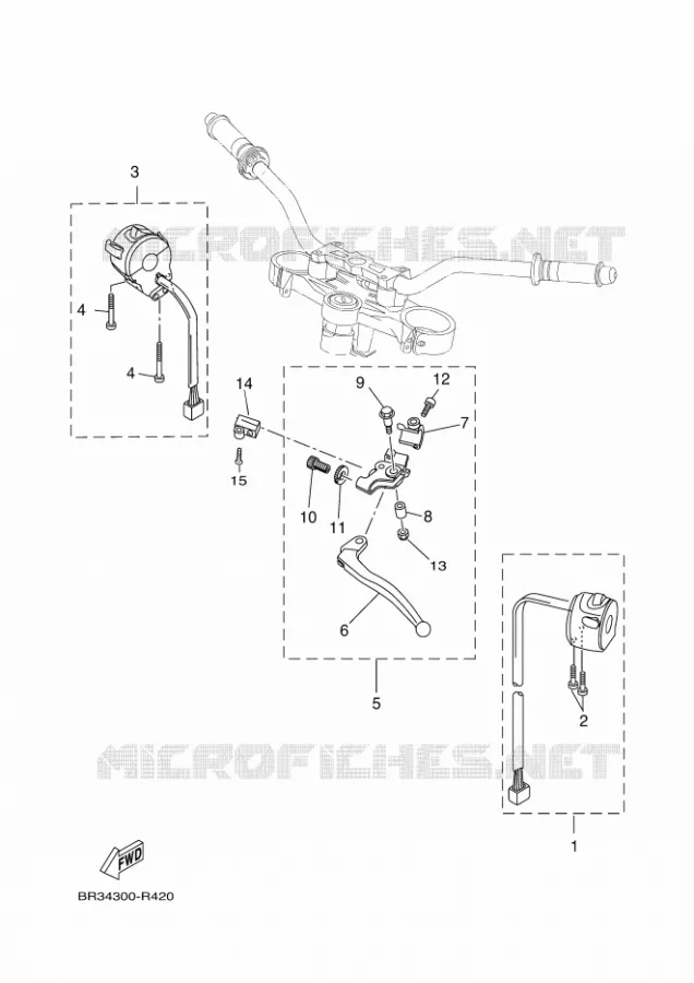 HANDLE SWITCH / LEVER Yamaha MOTO 125 2018 MT  MT125-A