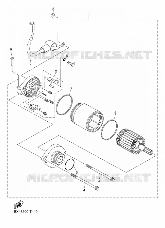STARTER MOTOR Yamaha MOTO 1000 2018 R1  YZF-R1