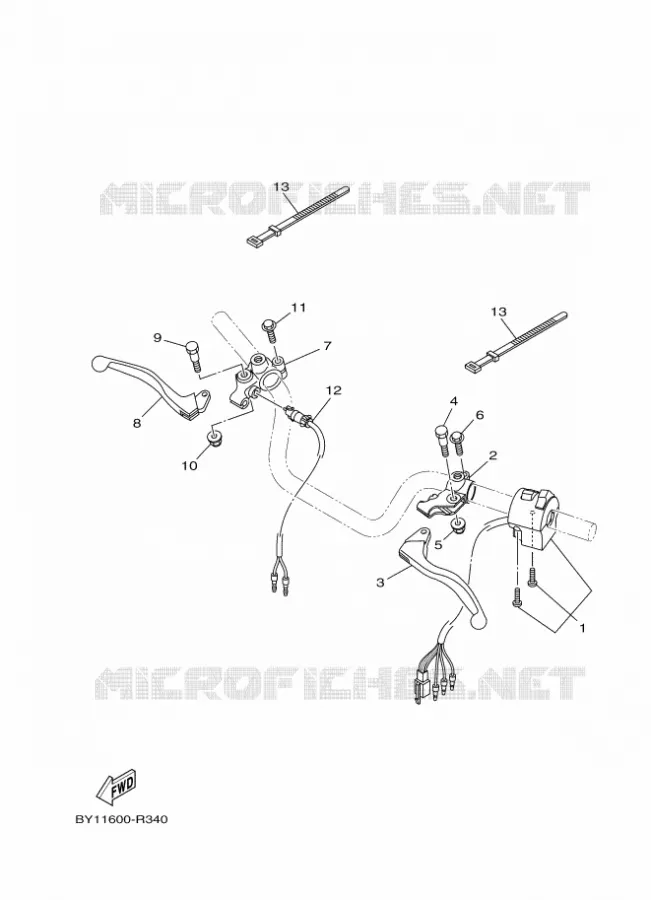 SWITCH / LEVER Yamaha MOTO 110 2018 CRUX  YD110-1