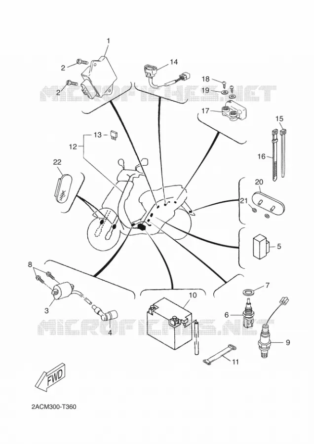 ELECTRICAL 2 Yamaha SCOOTER 50 2018 NEOS 4  YN50F